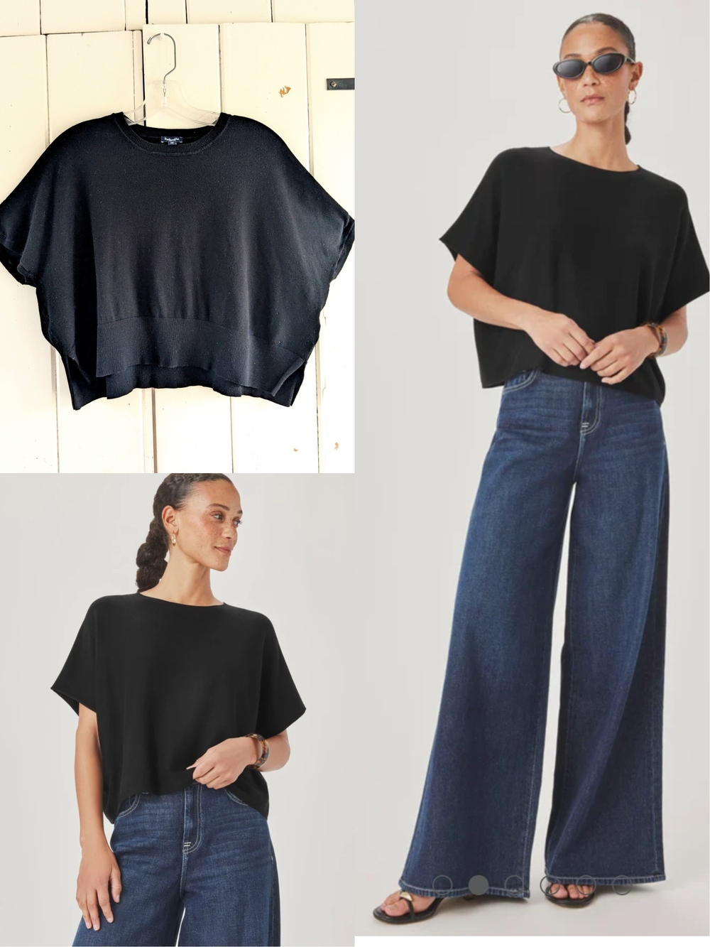 Splendid Boxy Knit Tee sz M